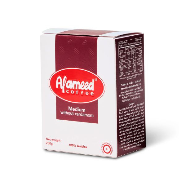 Al Ameed Turkish coffee medium roast natural (24 x 200 gr.)