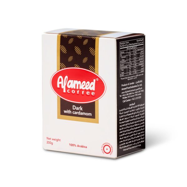 Al Ameed Turkish coffee dark roast with cardamom (24 x 200 gr.)